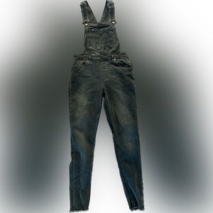 Free People Black Stretch Overalls, Size 29